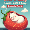 Bold & Easy Kawaii Coloring Book: Cute & Cosy Animals (Part 6)
