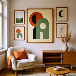 Alternative view of Retro Bauhaus Geometry