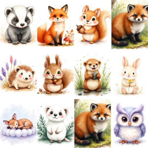 40 Animal Clipart PNG Bundle | Commercial Use Digital Download - Image 3