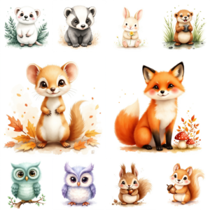 40 Animal Clipart PNG Bundle | Commercial Use Digital Download - Image 2