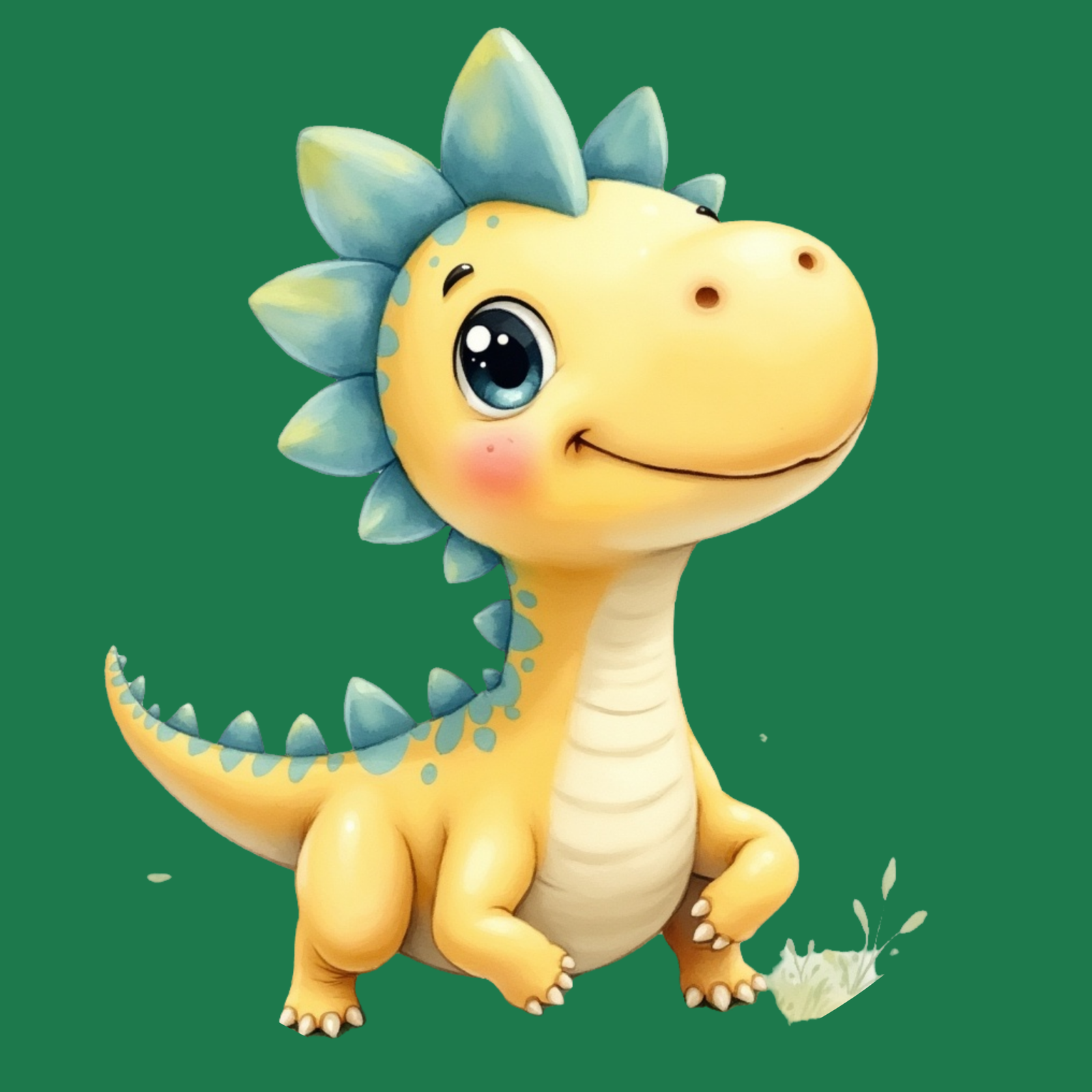 50 Watercolor Dinosaur Clipart PNG – Cute Baby Dinosaur Graphics for Nursery, Baby Shower & Birthday - Image 13